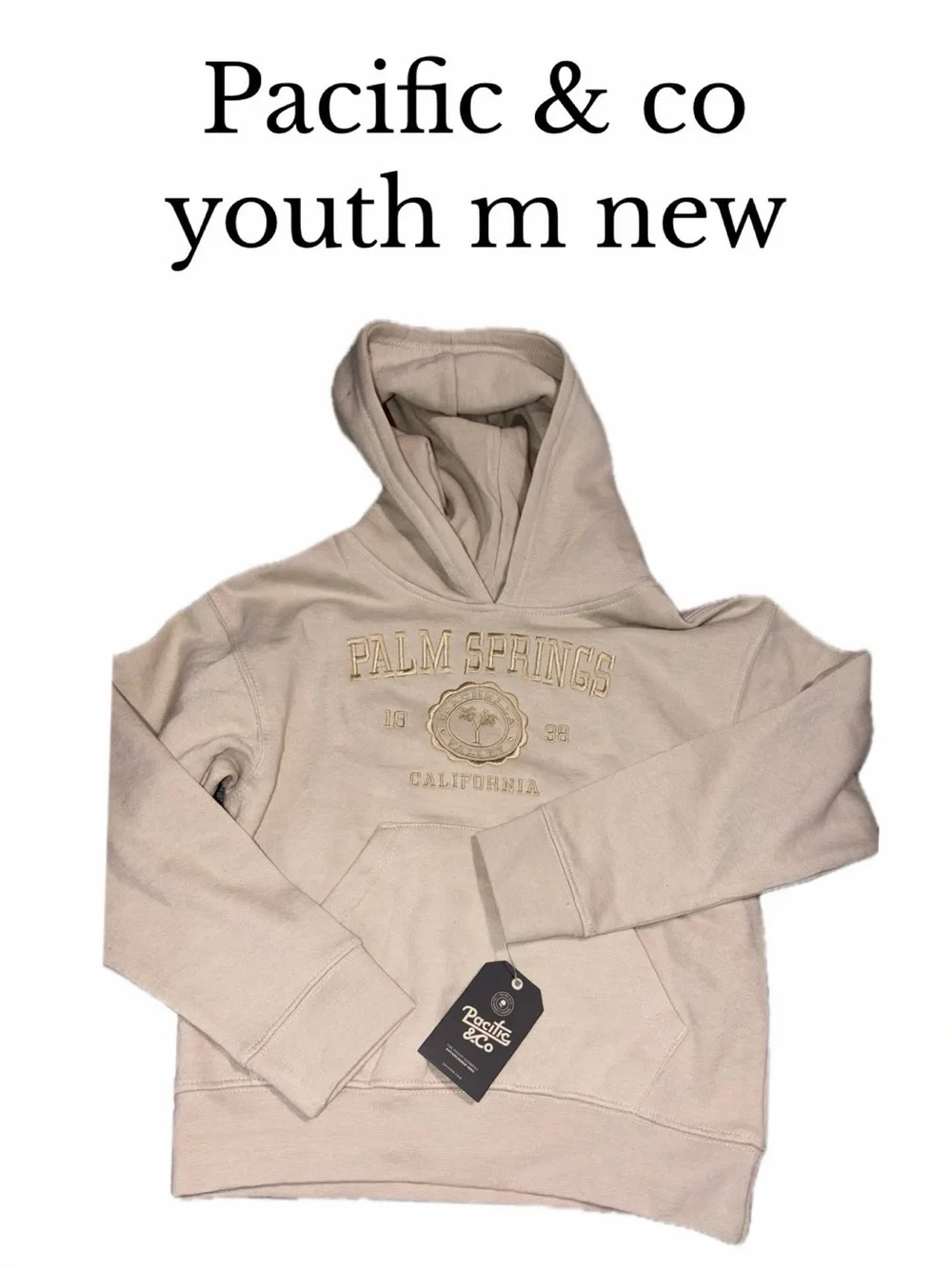 Pacific and co youth medium palm springs hoodie new